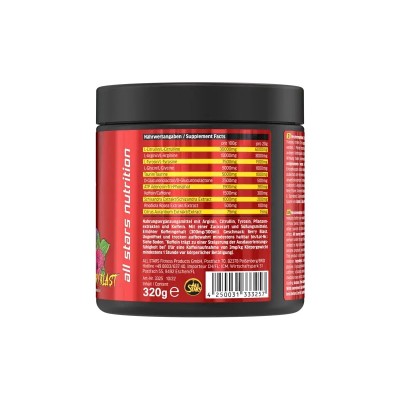 ALL STARS Raw Intensity Pre Workout Booster - Bobičasto Voće - Sastojci